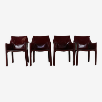 Chaises 413 par Mario Bellini pour Cassina Italie