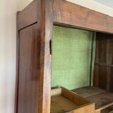 18th century solid walnut wardrobe