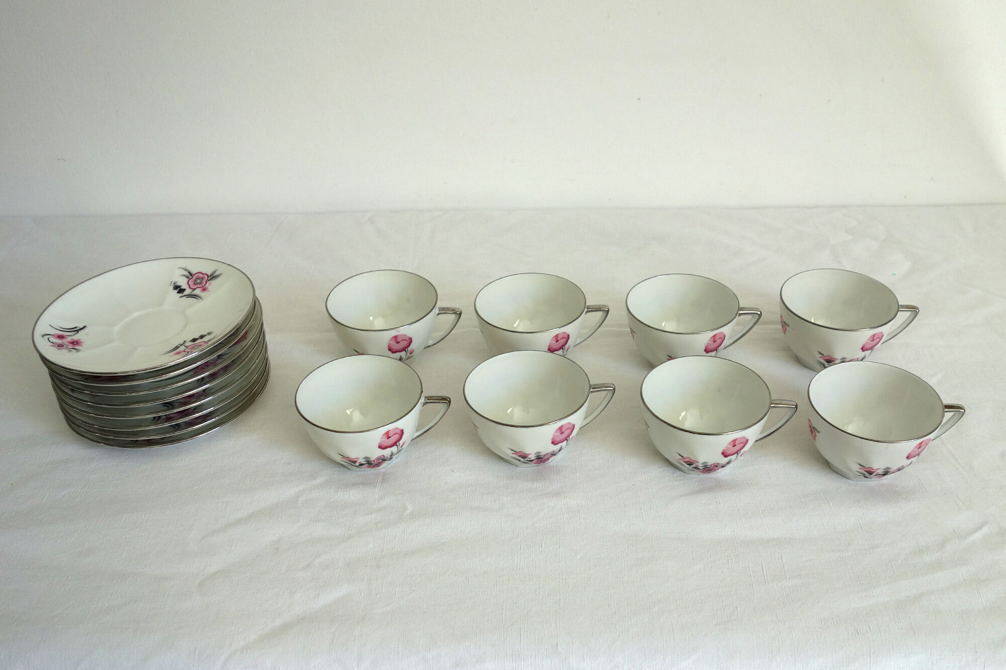 8 vintage Limoges coffee cups