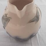 Old ceramic water pitcher slip Digoin France