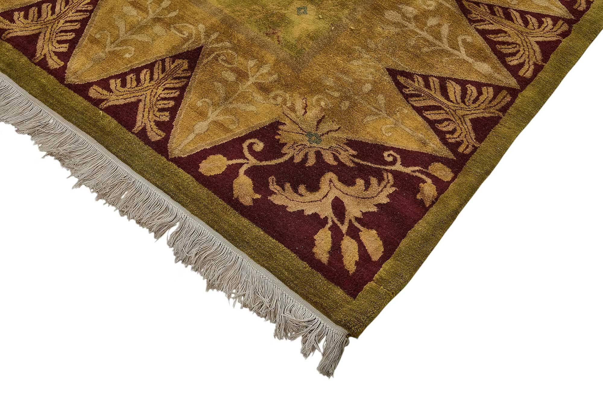 Turkish Handknotted Wool Oushak Rug 295 cm x 407 cm