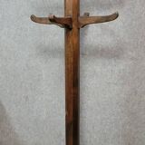 French design parrot coat rack in solid wood from the 1950s.