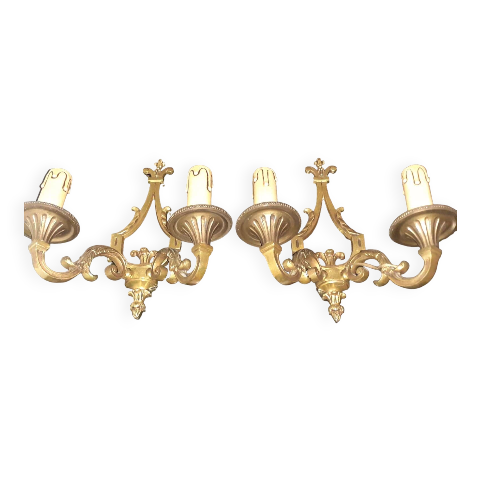 Pair of regency style wall lights