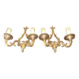Pair of regency style wall lights