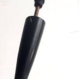 Vintage italian floor lamp from the 50s / 60s black lacquered metal and marble