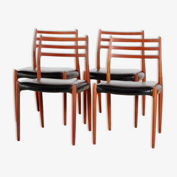 Chaises de salle à manger modèle 78 par Niels O. Møller pour J.L. Møllers