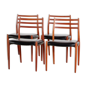 Model 78 dining chairs by Niels O. Møller for J.L. Møllers