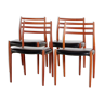 Model 78 dining chairs by Niels O. Møller for J.L. Møllers