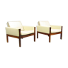Two Danish armchairs of the 1960s by Hans Wegner
