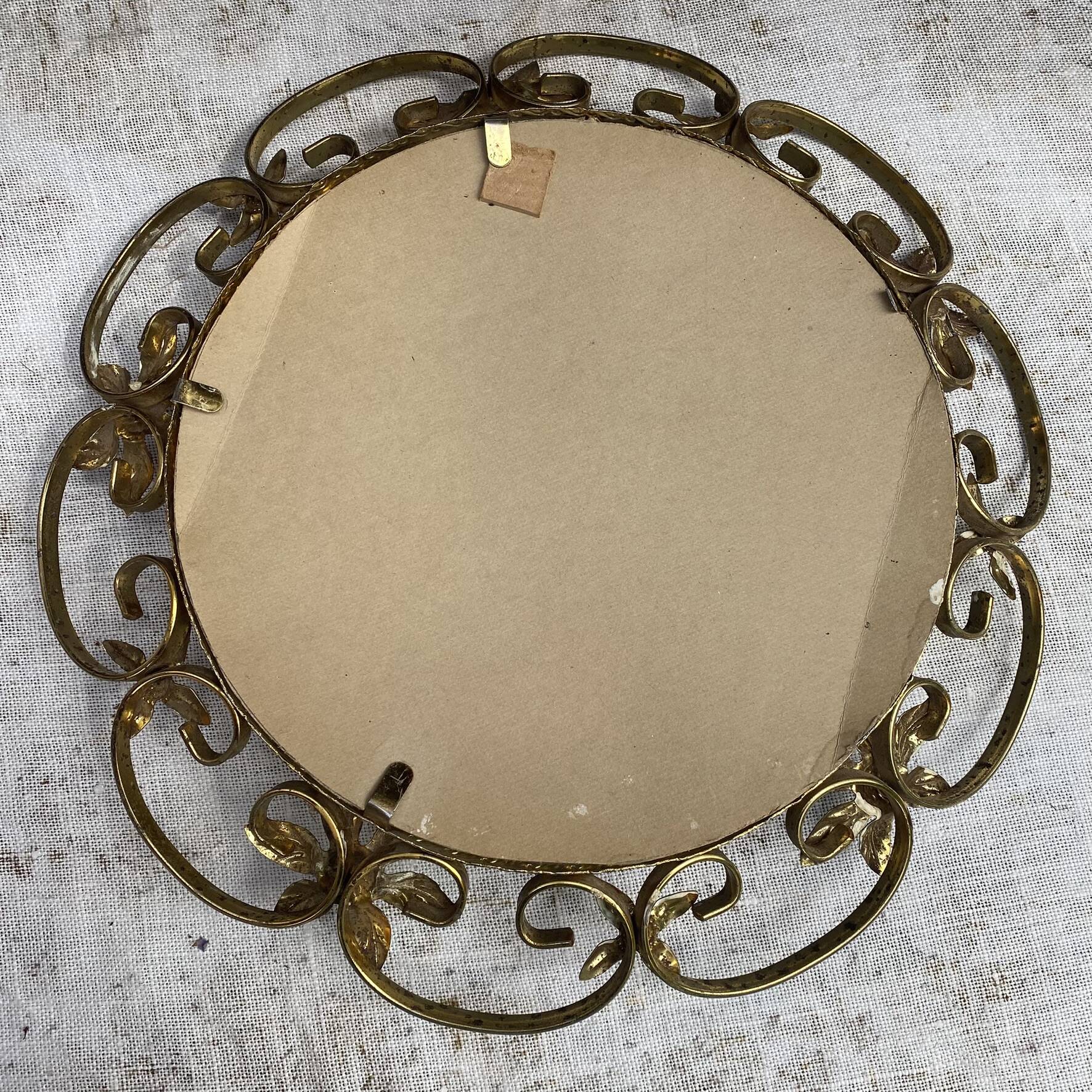 Vintage witch's eye mirror 43 cm, 1960s