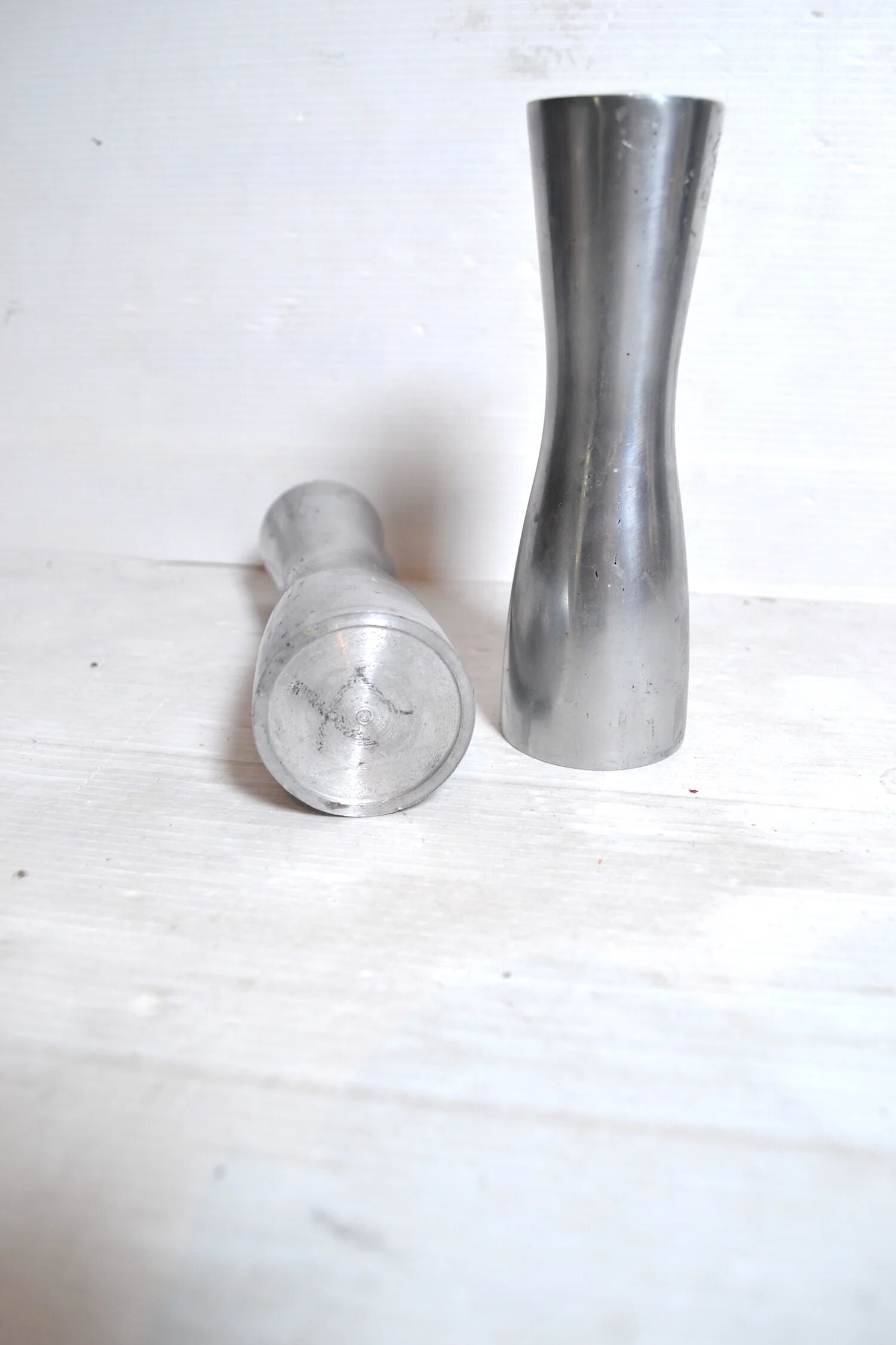 Aluminium candle holders