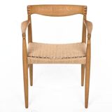Chair by Henry W. Klein Bramin Oak with a new paper cord