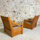 Brutalist armchairs
