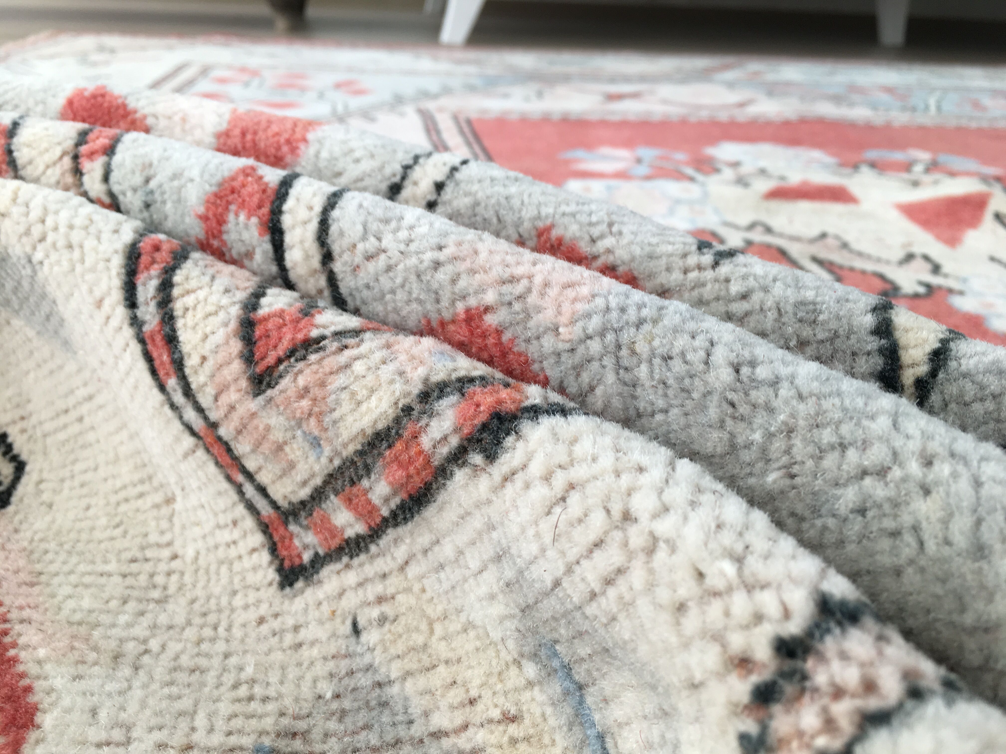 Turkish Rug, Vintage Area Rug, 205 x 311 cm, Handmade Rug, RK 8359