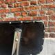 Lot 4 chaises vintage skaï noir et métal chromé