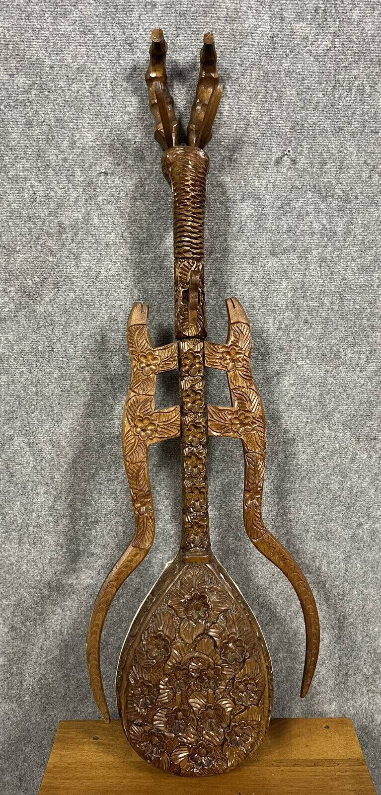 Gusle or gusla Serbian musical instrument with one string circa 1900 ...