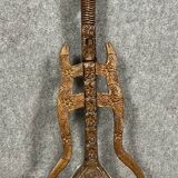 Gusle or gusla Serbian musical instrument with one string circa 1900-1940