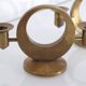 Pair of brass candlesticks by Arthur Pe for Kolback