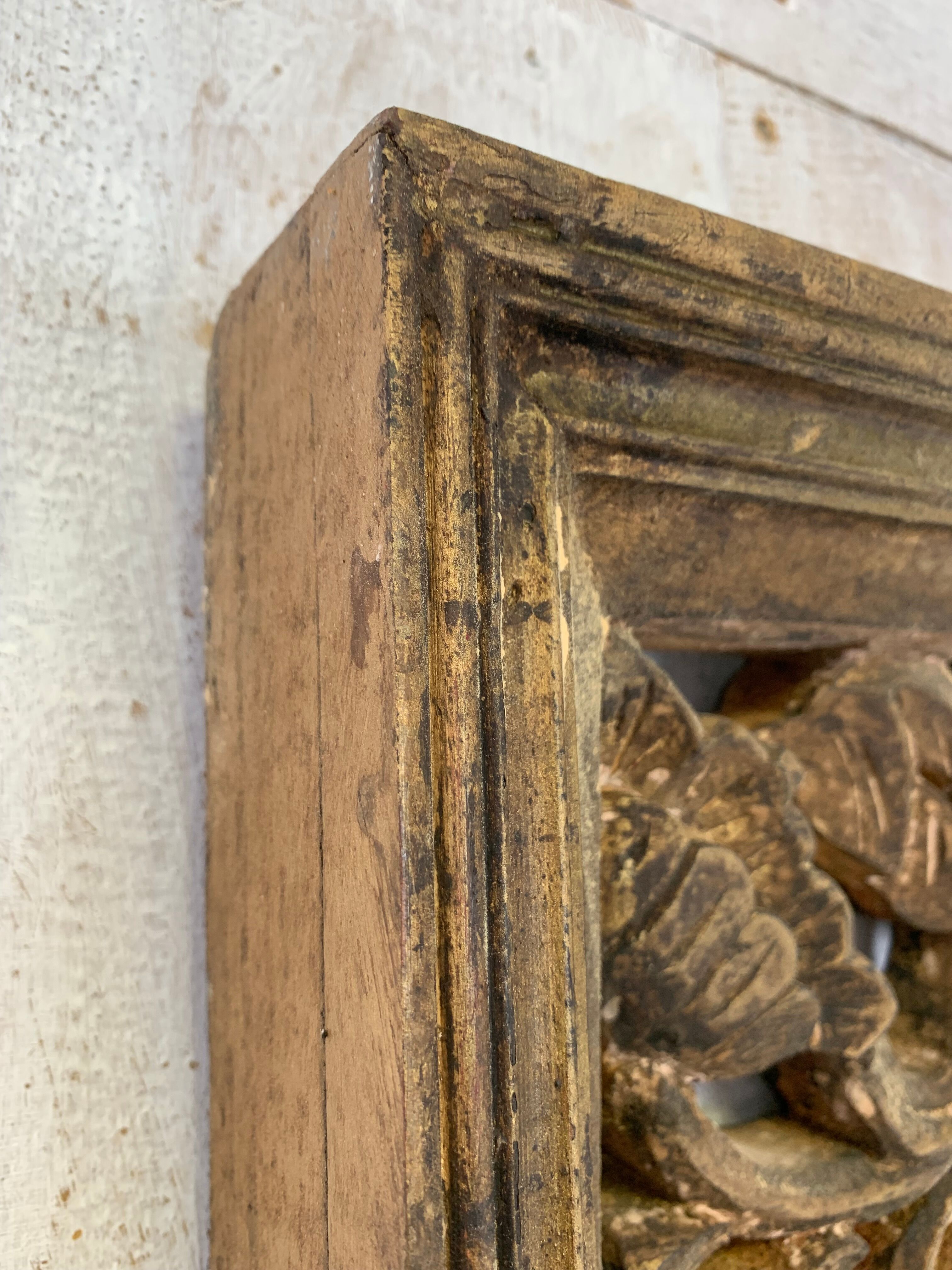 Old gilded wall decoration