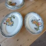 Antique tableware set from Digoin and Sarreguemines