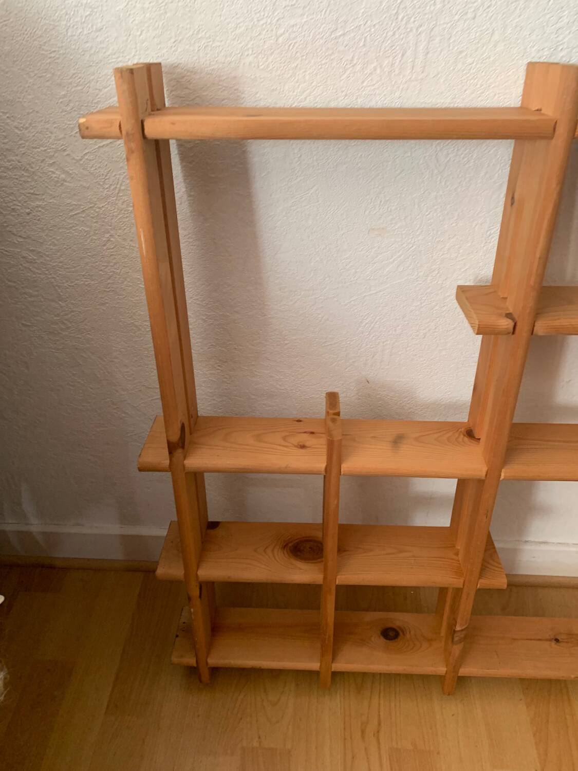 Light wood wall shelf