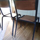 Set of 3 school chairs