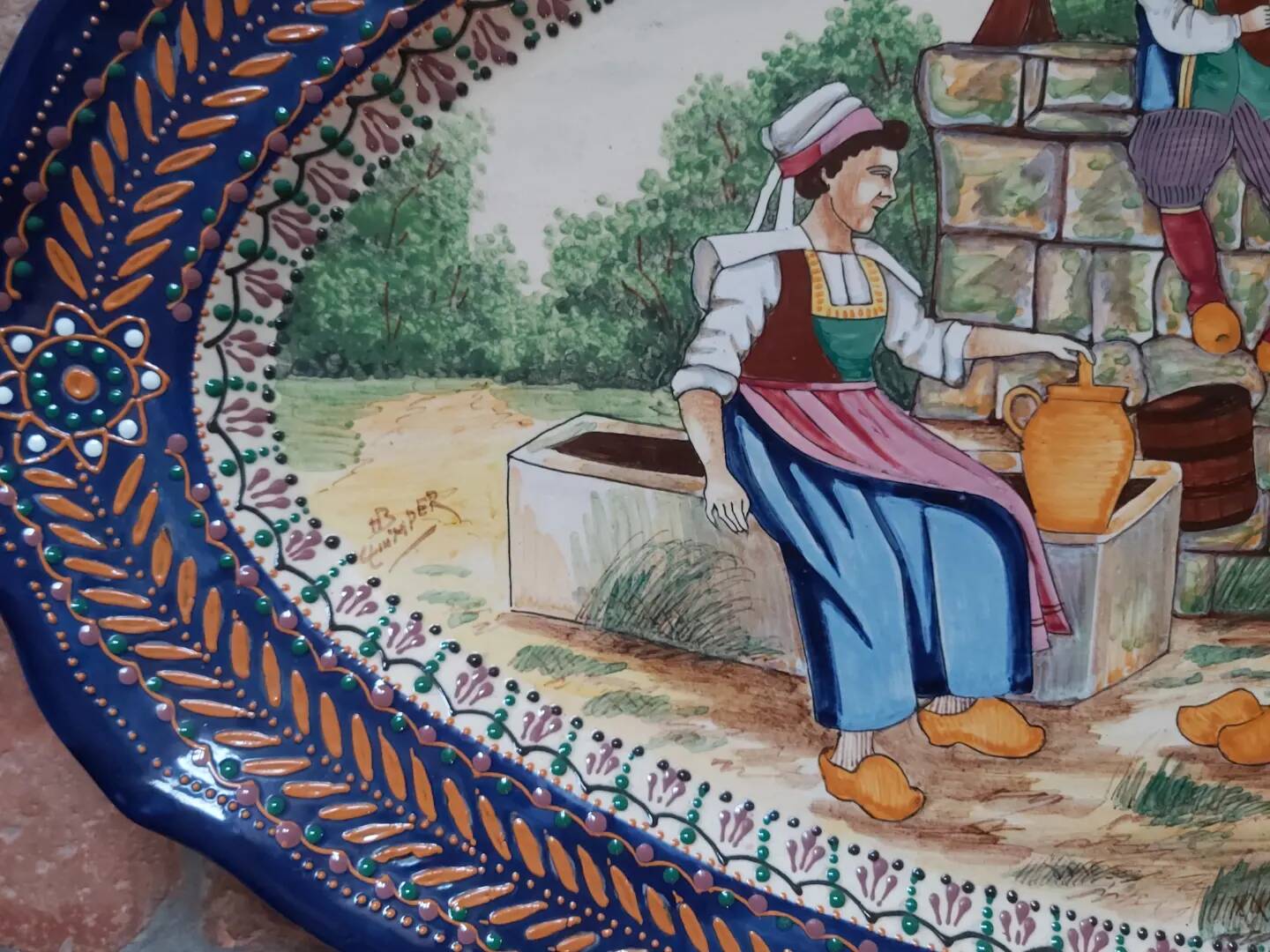 Quimper dish, pearl model