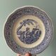 Complete set of 12 talking plates in Gien earthenware