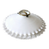 Suspension opaline laiton années 30 dentelle blanche