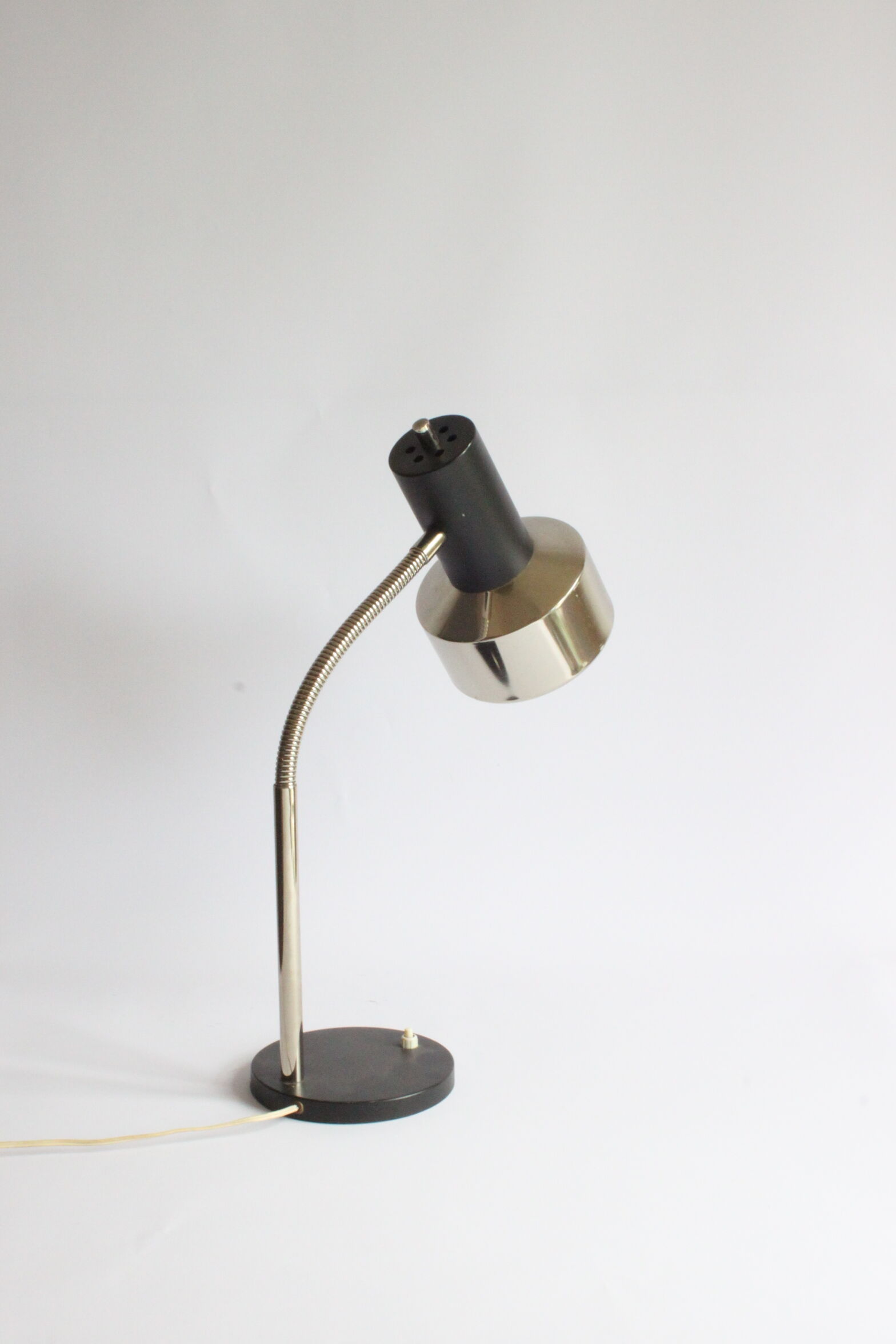 Gooseneck Copper Desk Lamp by Massive Belgium 1960s