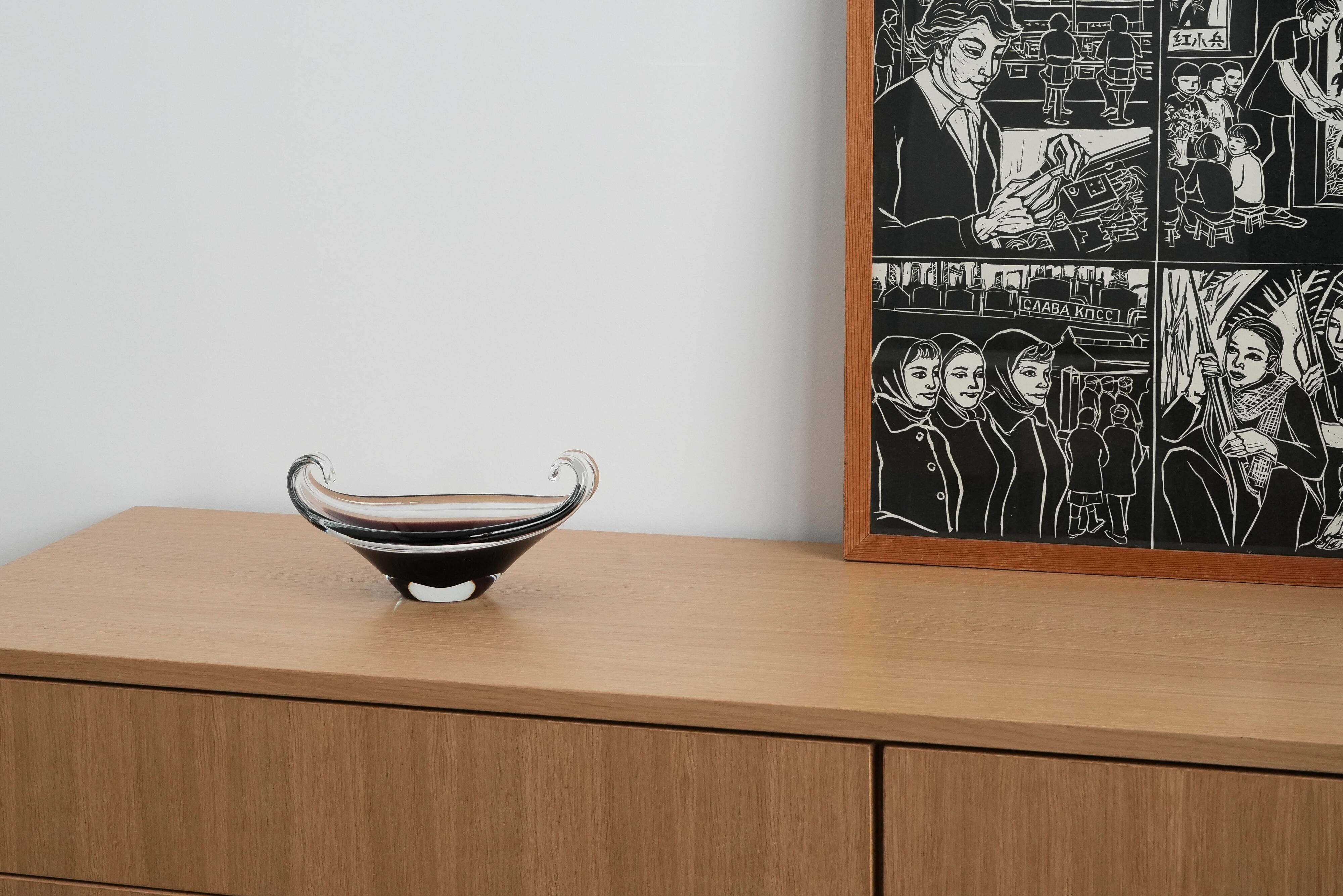 Platter, Murano glass, Italian design, 1950s, production: Italy