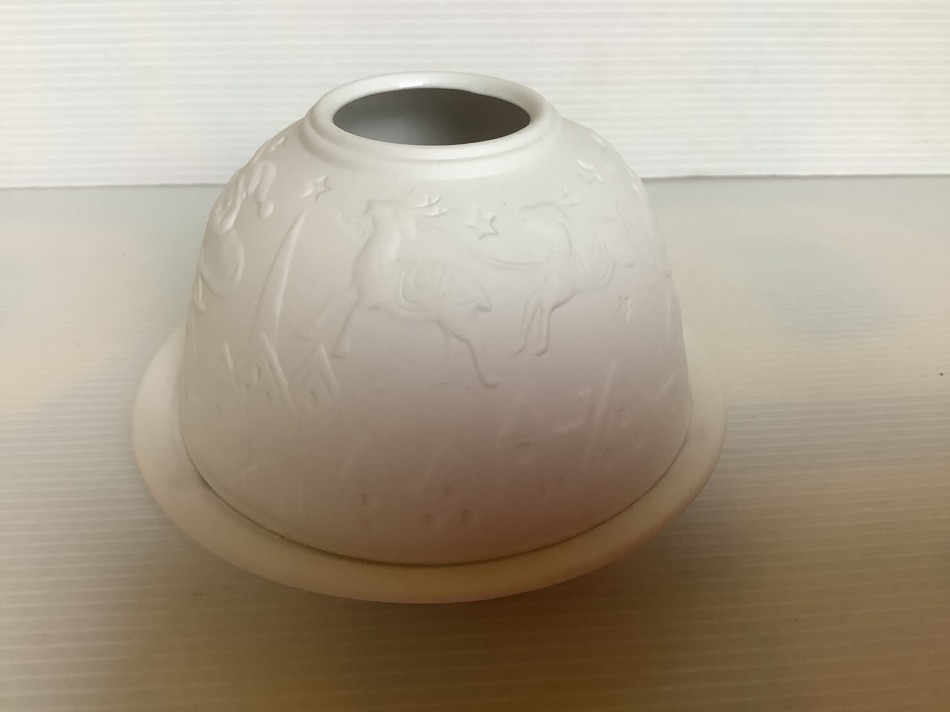 Pair of Christmas candle holders