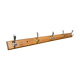 Wall coat rack in pine 1970