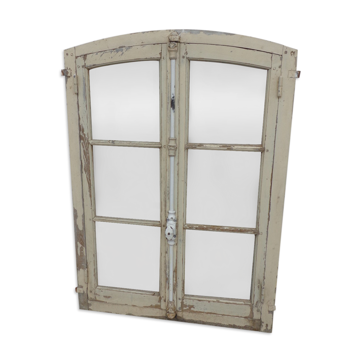 Arched window with its frame