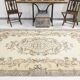 Tapis turc beige classique et bordé vintage 6x10, 193x306 cm SK 5705