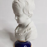 Porcelain biscuit bust, child, Alexandre Brongniart after Houdon
