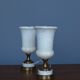 Lampes de table torchères en albâtre, années 1950, lot de 2