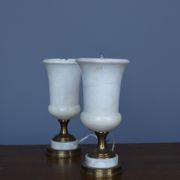 Alabaster table lamps, 1950s, set of 2