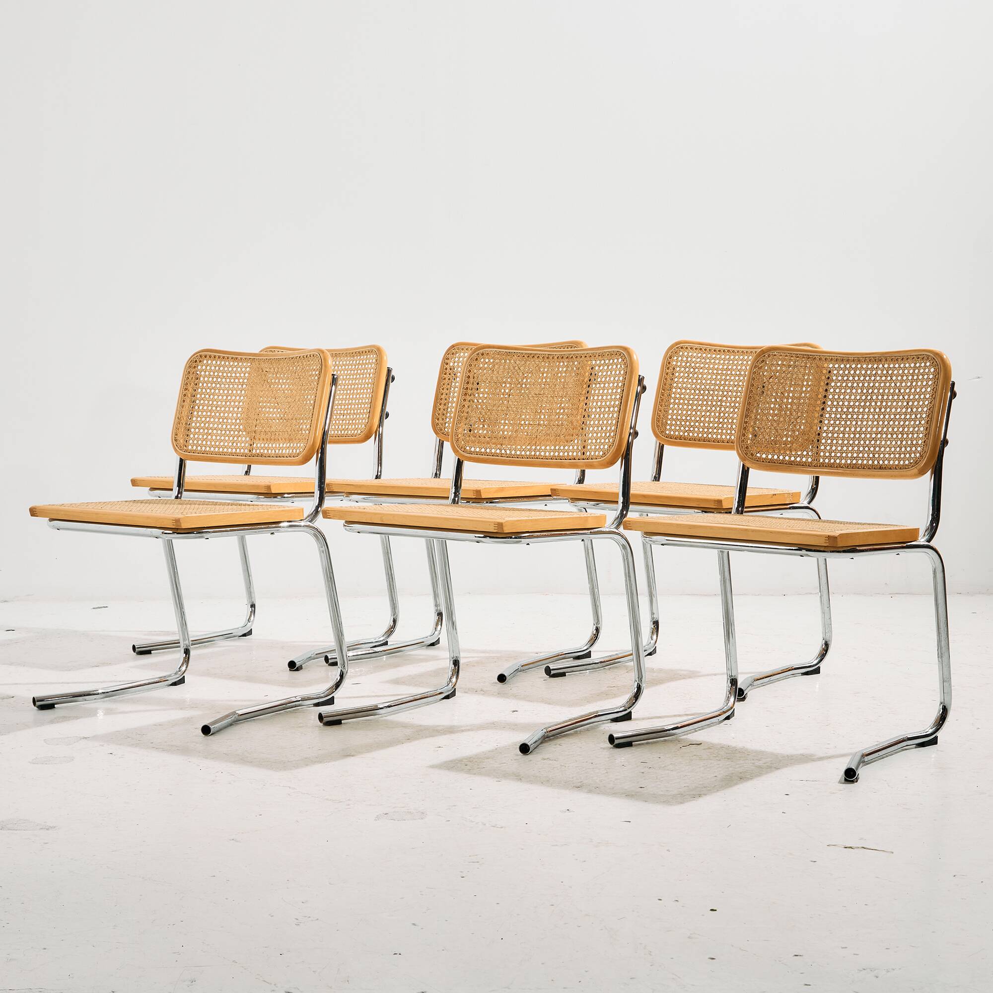 MK10525 Italian tubular chair, Set of 6