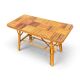Vintage Audoux Minnet rattan and bamboo coffee table