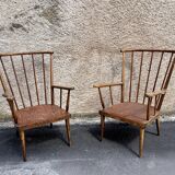 Pair of armchairs Baumann ' Eventaille" vintage 1960