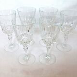 Vintage cut crystal wine glass Cristal d'Arques Chantelle Lady victoria