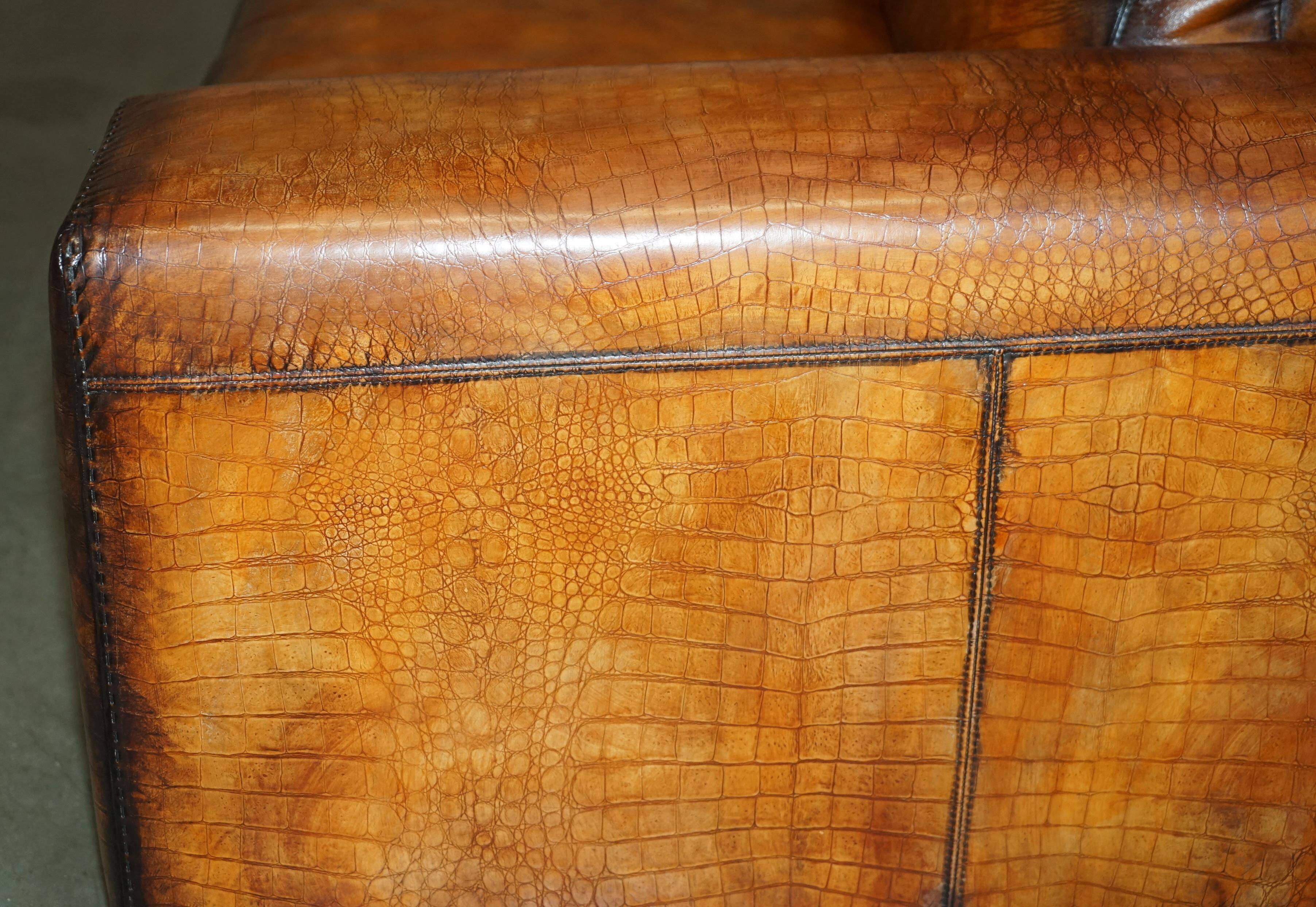 Fendi crocodile-embossed leather canapé, limited edition.