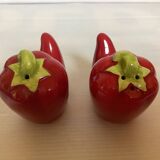 Salt and pepper red chilies