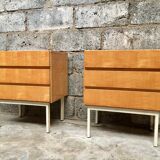 Mini pair of dresser bedside bedside end of vintage sofa 1950