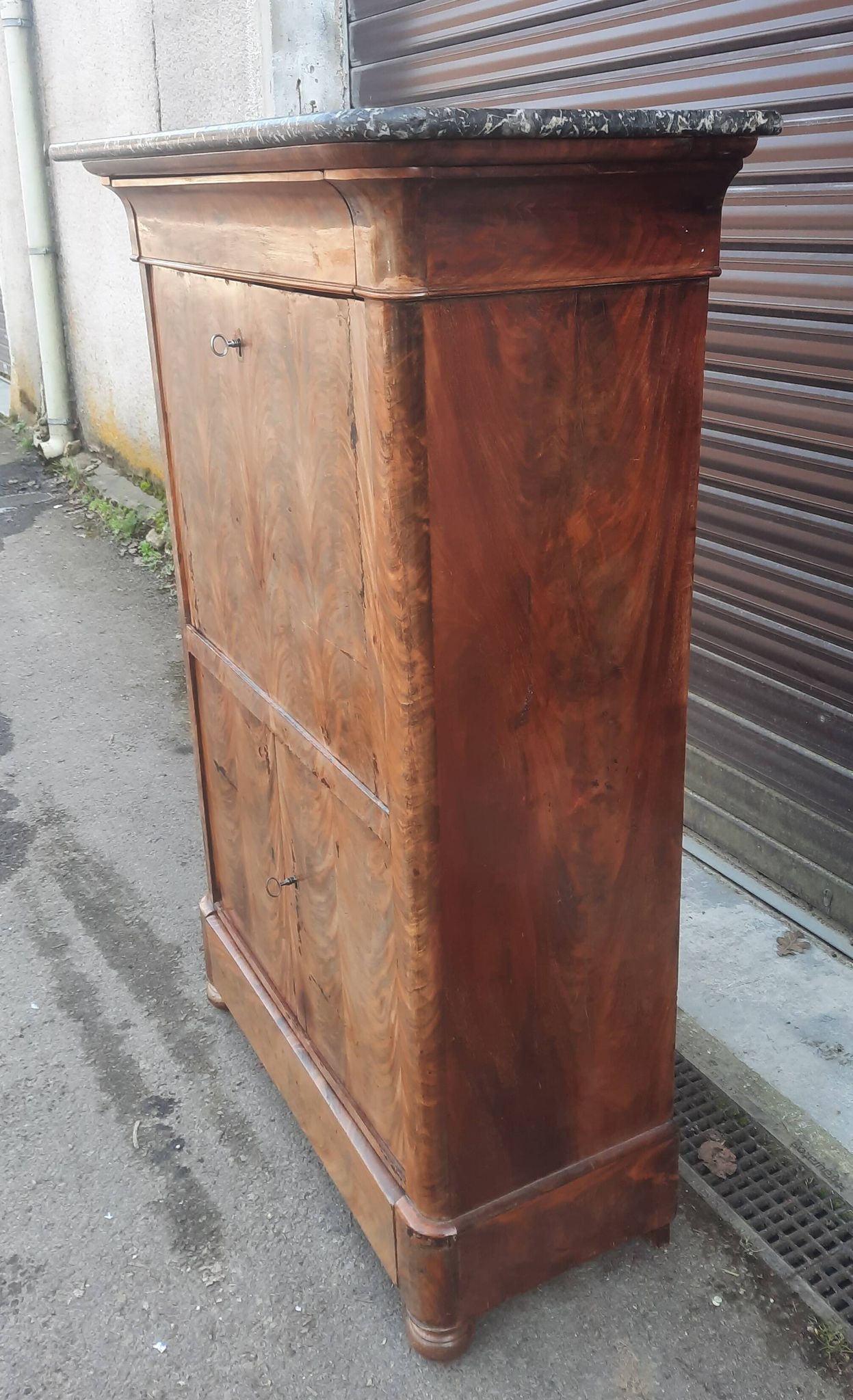 Louis Philippe secretaire in mahogany