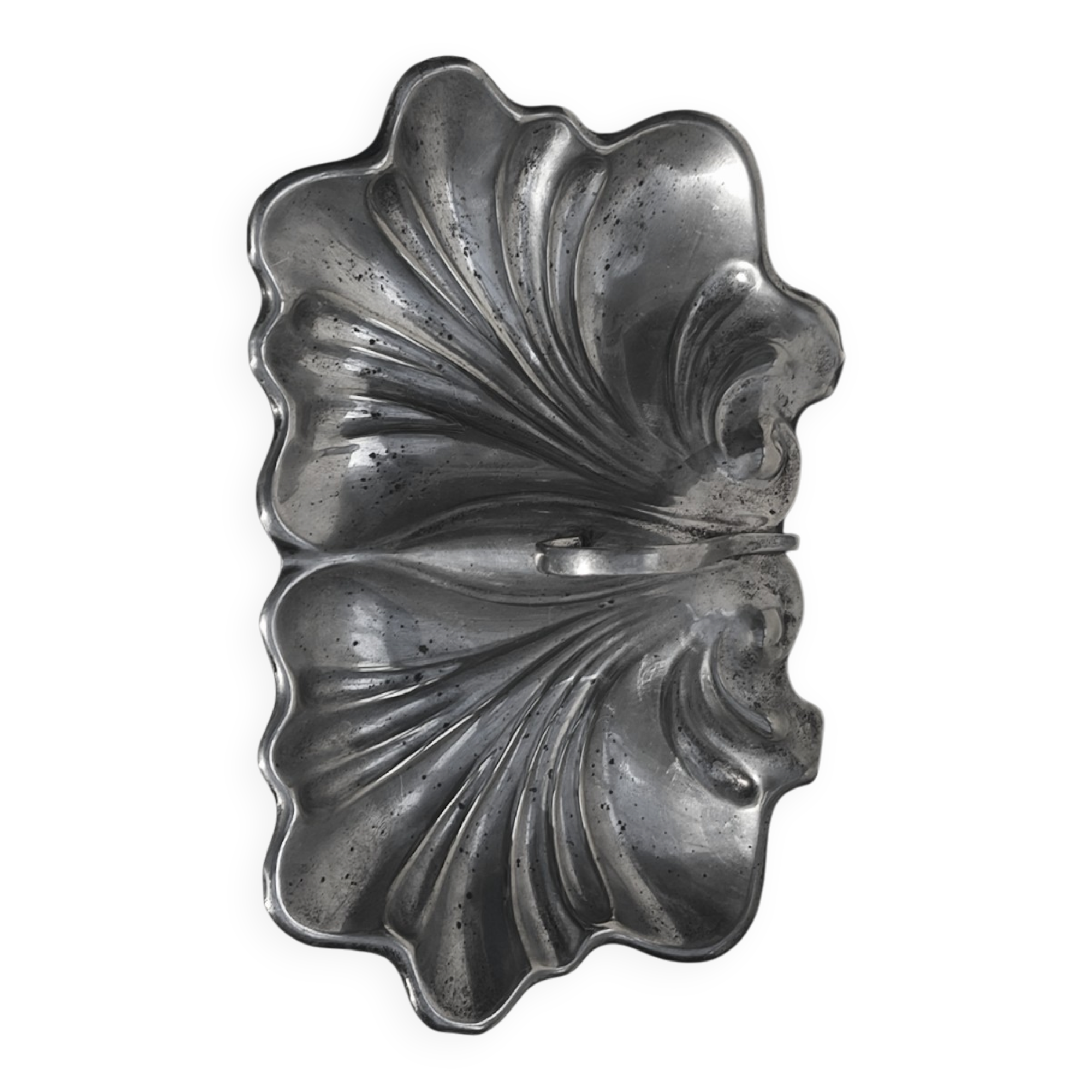 Plateau Double Art Nouveau en métal argenté