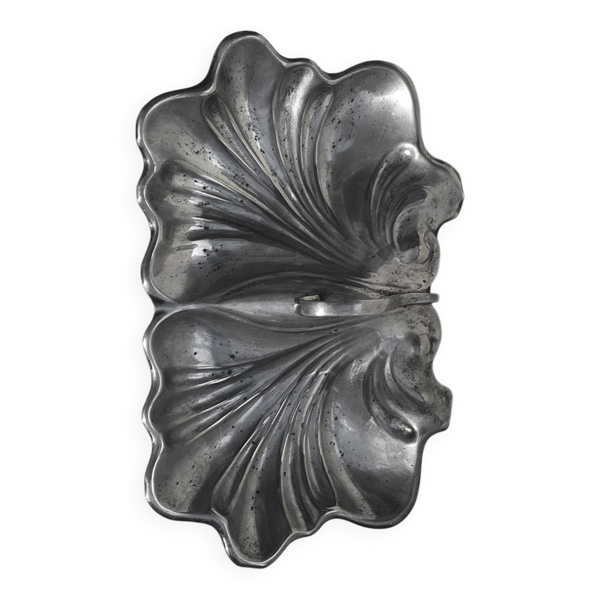 Plateau Double Art Nouveau en métal argenté