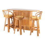 Rattan bar