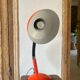 Vintage orange metal lamp